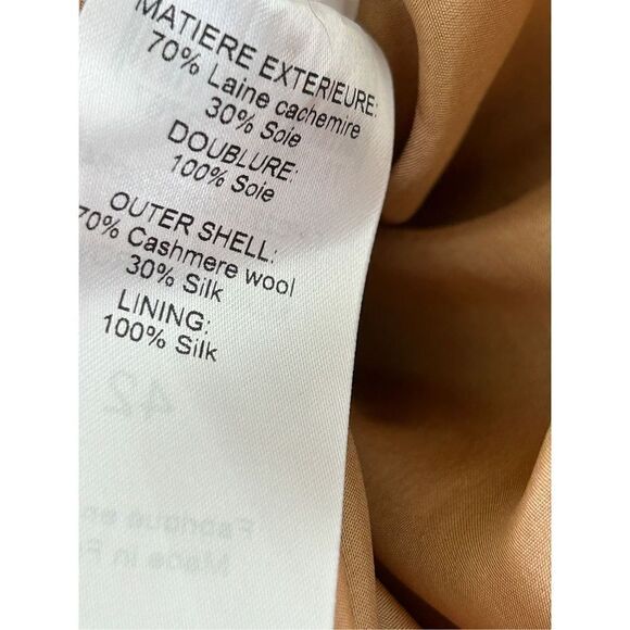 Chloé Silk-Cashmere Blend Gauze Maxi Tank Dress Women’s Mustard Brown Size 42 - Picture 9 of 11